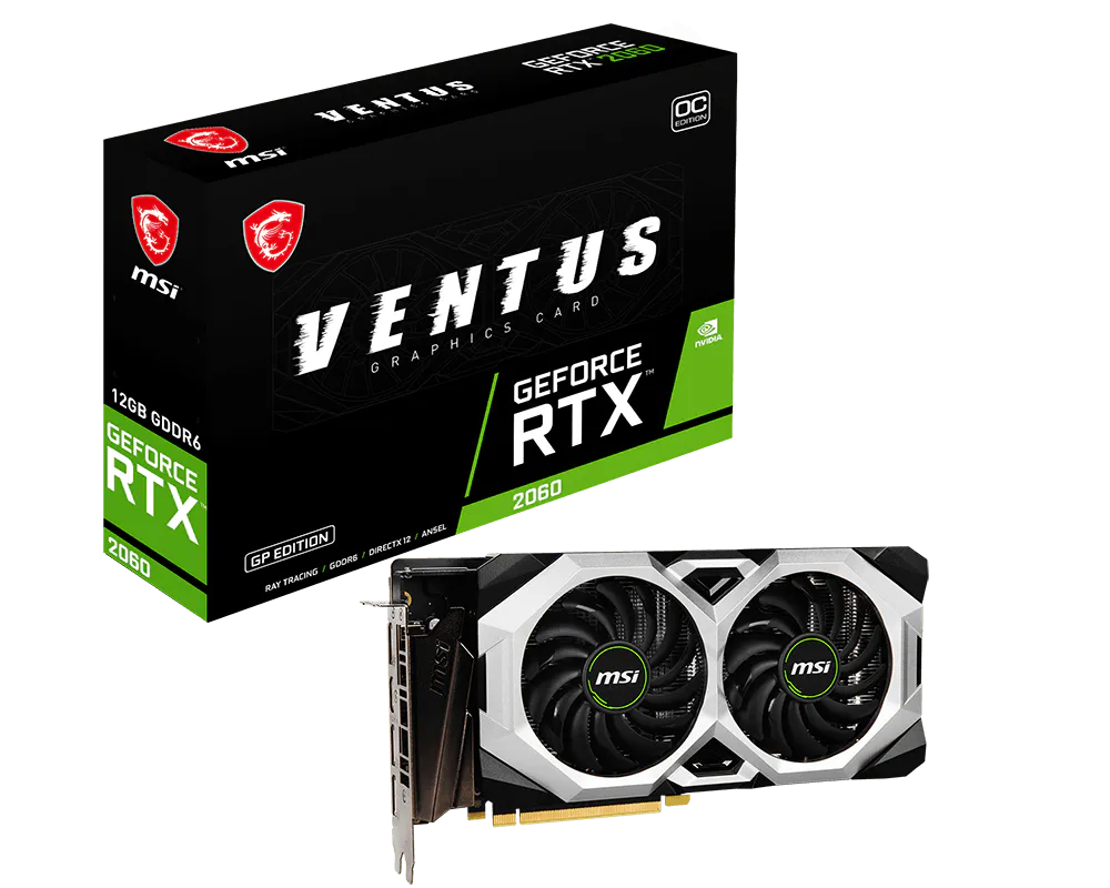 MSI GeForce RTX 2060 VENTUS GP 12G OC